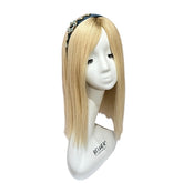 Bentita Catifea Bijuterie Lateral Pietre Kaki